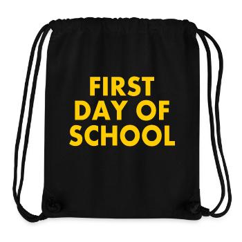 First day of school - Stanley/Stella Recycled Gym Bag - black - Front