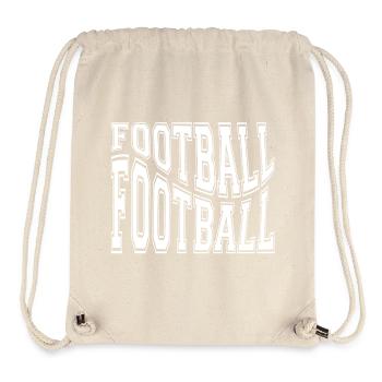football, fan de foot, football sport - Sac à cordon recyclé Stanley/Stella - blanc naturel - Devant