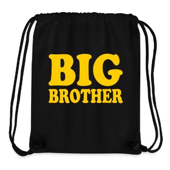 Big brother - Sac à cordon recyclé Stanley/Stella - noir - Devant