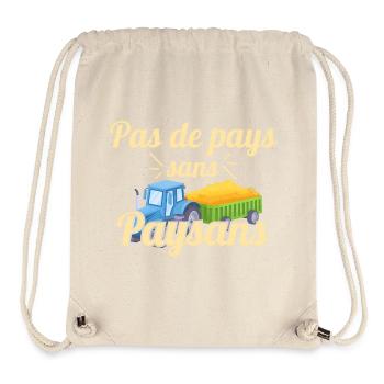 No country without peasants - Stanley/Stella Recycled Gym Bag - natural - Front
