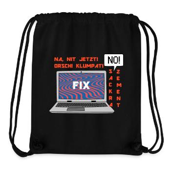 Kein Bild 🤬 Klumpat! Retro Computer Humor Design - Stanley/Stella recycelter Gym Bag - Schwarz - Vorne