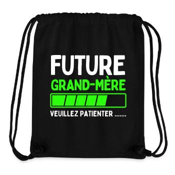 Werdende Großmutter - Stanley/Stella recycelter Gym Bag - Schwarz - Vorne
