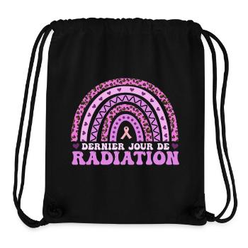 Brustkrebs Rosa Oktober Strahlentherapie - Stanley/Stella recycelter Gym Bag - Schwarz - Vorne