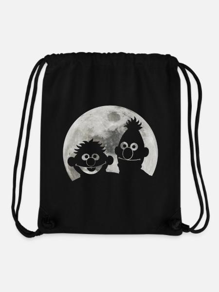 Sesamstraße Ernie & Bert Bei Mondschein - Stanley/Stella recycelter Gym Bag - Schwarz