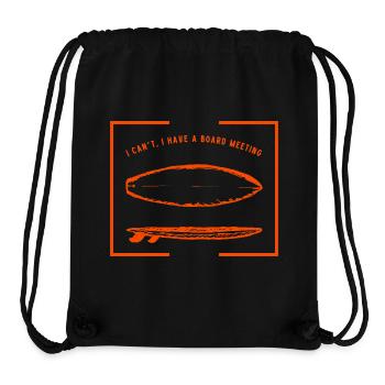 Surfing Board Meeting - Stanley/Stella recycelter Gym Bag - Schwarz - Vorne