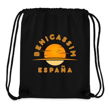 Benicassim España Sunset Logo - Stanley/Stella Recycled Gym Bag - black - Front