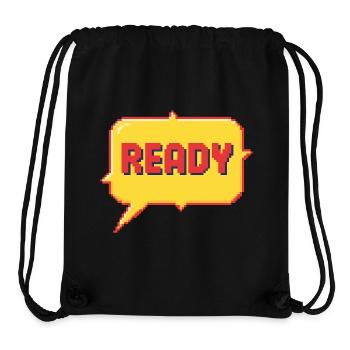 Ready Pixel Burst - Stanley/Stella recycelter Gym Bag - Schwarz - Vorne
