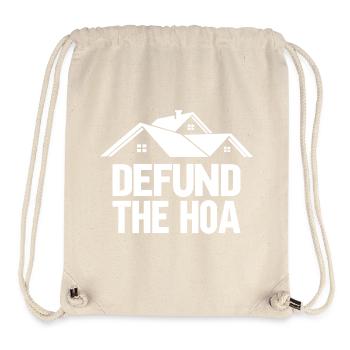 Defund The HOA Protest Roofline - Stanley/Stella Recycled Gym Bag - natural - Front
