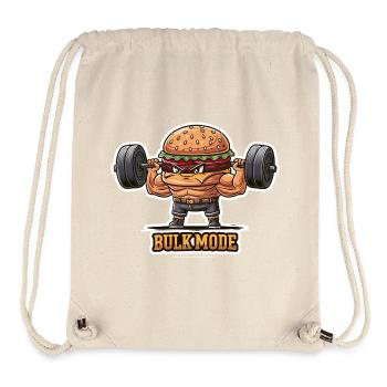 Lustiges Gym Burger Shirt für Männer Bodybuilding - Stanley/Stella recycelter Gym Bag - Naturweiß - Vorne