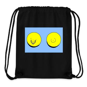 lemon light blue - Stanley/Stella Recycled Gym Bag - black - Front