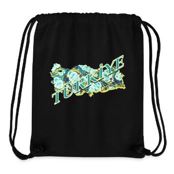 Türkiye writing E 241 - Stanley/Stella Recycled Gym Bag - black - Front