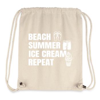 Eiscreme Liebhaber Spruch - Stanley/Stella recycelter Gym Bag - Naturweiß - Vorne