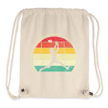 American Football Retro Background - Stanley/Stella recycelter Gym Bag - Naturweiß - Vorne