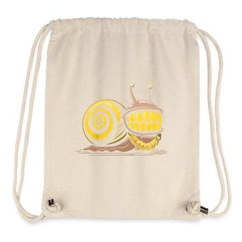 Schnecken-Bling-Bling-HipHop - Stanley/Stella recycelter Gym Bag - Naturweiß - Vorne