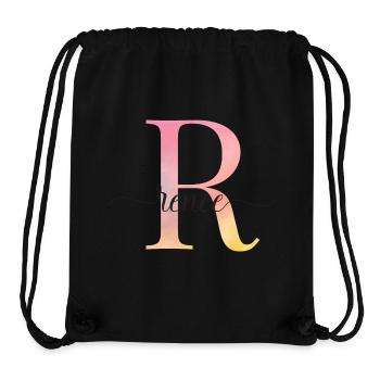 R | Monogramm | Name | Renee |Watercolor - Stanley/Stella recycelter Gym Bag - Schwarz - Vorne