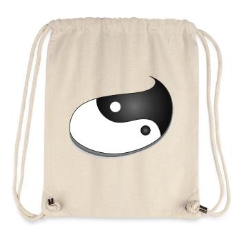 Yin-Yang Symbol in Tropfenform – Balance Design - Stanley/Stella recycelter Gym Bag - Naturweiß - Vorne