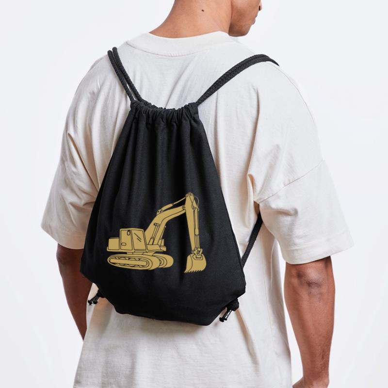 Excavator Silhouette Construction Equipment Operator Civil Engineering Stanley/Stella Recycled Gym Bag