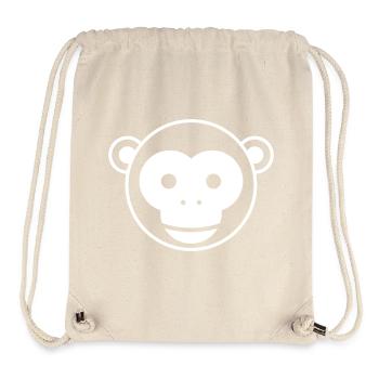 Affenkopf – Niedliches Affengesicht Cartoon - Stanley/Stella recycelter Gym Bag - Naturweiß - Vorne