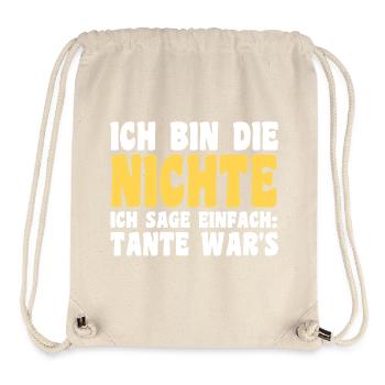 Familienmotiv Neffe - Stanley/Stella recycelter Gym Bag - Naturweiß - Vorne