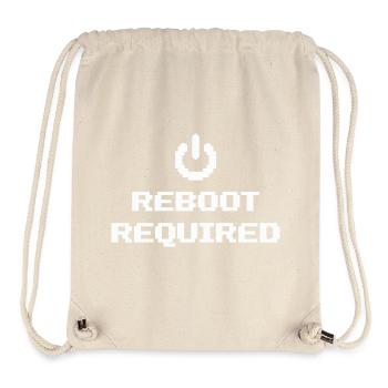REBOOT REQUIRED Neustart Erforderlich - Stanley/Stella recycelter Gym Bag - Naturweiß - Vorne