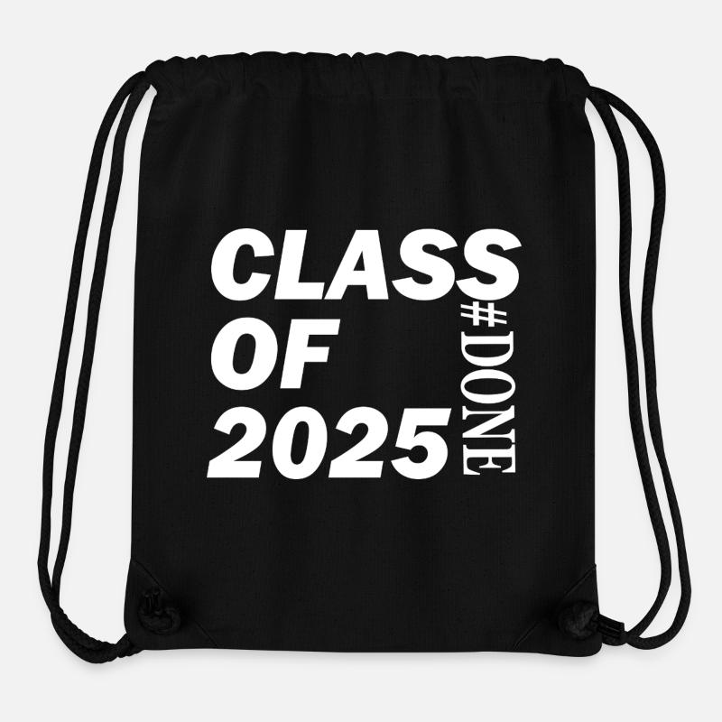 Class of 2025 Done Graduation For Him Her - Stanley/Stella Recycled Gym Bag - black