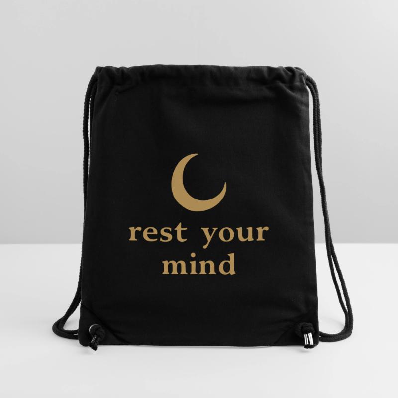 Rest Your Mind Moon Mindfulness Statement Stanley/Stella Recycled Gym Bag