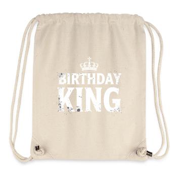 Birthday King Krone Herren Geburtstag Outfit - Stanley/Stella recycelter Gym Bag - Naturweiß - Vorne