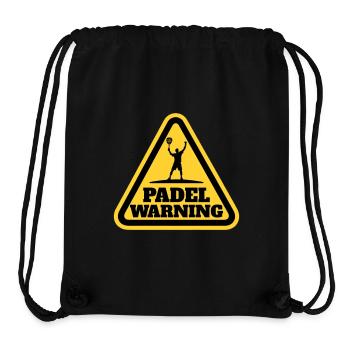Padel Warning Sign Warning Sportsman - Stanley/Stella Recycled Gym Bag - black - Front
