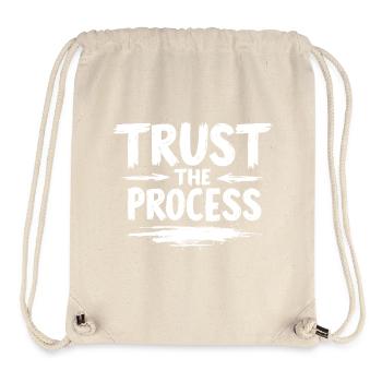 Trust the Process Lettering with Arrows Graphic - Stanley/Stella Recycled Gym Bag - natural - Front
