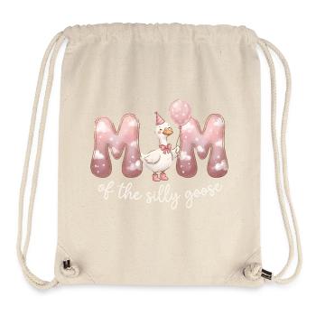 Mom of the Silly Goose - Stanley/Stella Recycled Gym Bag - natural - Front