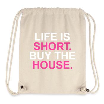 Life is short Funny Realtor Real Estate Agent - Stanley/Stella Recycled Gym Bag - natural - Front