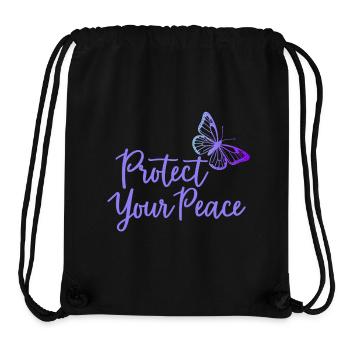 Protect Your Peace Butterfly Inner Peace - Stanley/Stella Recycled Gym Bag - black - Front