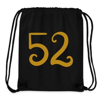 52 - Stanley/Stella recycelter Gym Bag - Schwarz - Vorne