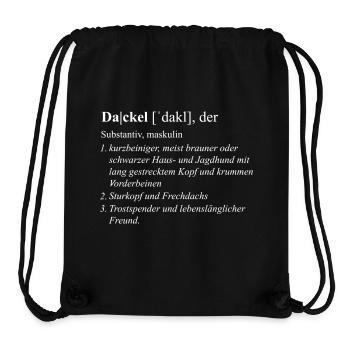 Dackel Duden - Stanley/Stella recycelter Gym Bag - Schwarz - Vorne