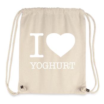 I LOVE YOGHURT Joghurt - Stanley/Stella recycelter Gym Bag - Naturweiß - Vorne