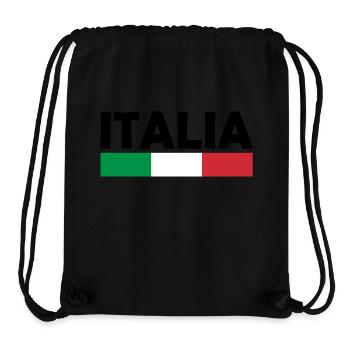 Italie - Sac à cordon recyclé Stanley/Stella - noir - Devant