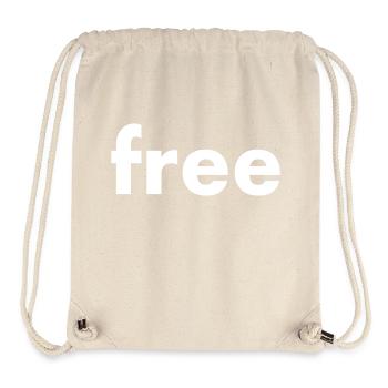 Free - Sac à cordon recyclé Stanley/Stella - blanc naturel - Devant