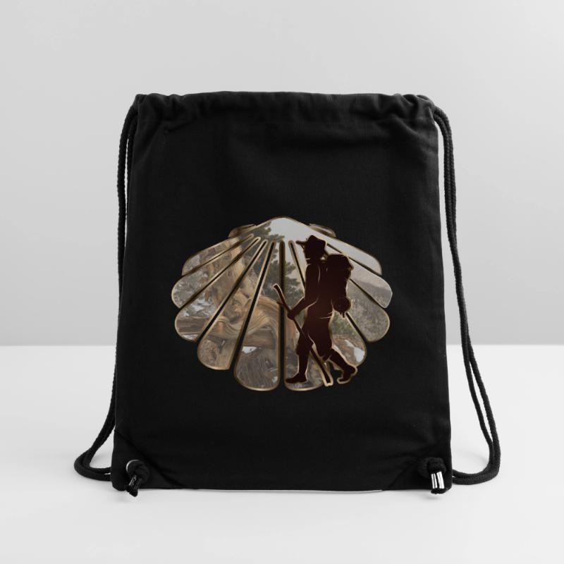 Ein Pilger oder Wanderer auf einem Pilgerweg Stanley/Stella recycelter Gym Bag