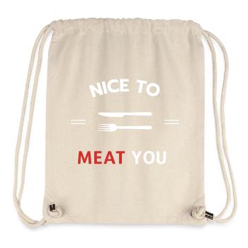 Nice to meat you - Stanley/Stella Recycled Gym Bag - natural - Front