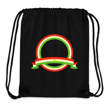 Kurdistan  - Stanley/Stella recycelter Gym Bag - Schwarz - Vorne
