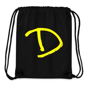 Buchstabe D - Stanley/Stella recycelter Gym Bag - Schwarz - Vorne