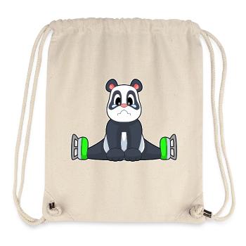 Patins à glace Panda - Sac à cordon recyclé Stanley/Stella - blanc naturel - Devant