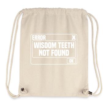 Dents de sagesse cadeau pour l’extraction des dents de sagesse - Sac à cordon recyclé Stanley/Stella - blanc naturel - Devant