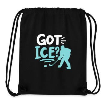 Eishockey - Stanley/Stella recycelter Gym Bag - Schwarz - Vorne