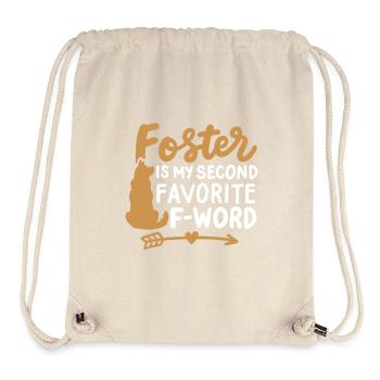 Pflegeeltern Rettungshund Mama Papa - Stanley/Stella recycelter Gym Bag - Naturweiß - Vorne