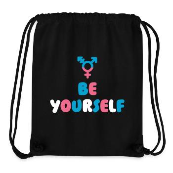 LGBT Pride Month - Transgender. Be Yourself - Stanley/Stella Recycled Gym Bag - black - Front