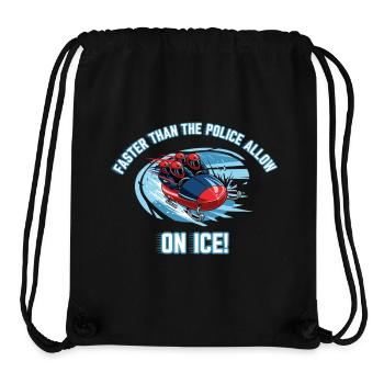 Faster than the police allow - Stanley/Stella Recycled Gym Bag - black - Front