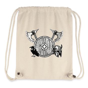 Nordic Axt und Schild - Stanley/Stella recycelter Gym Bag - Naturweiß - Vorne