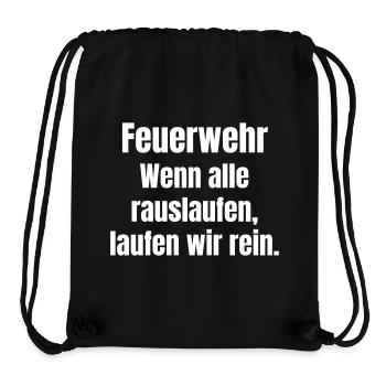 Feuerwehrhelden Einsatzspruch - Stanley/Stella recycelter Gym Bag - Schwarz - Vorne