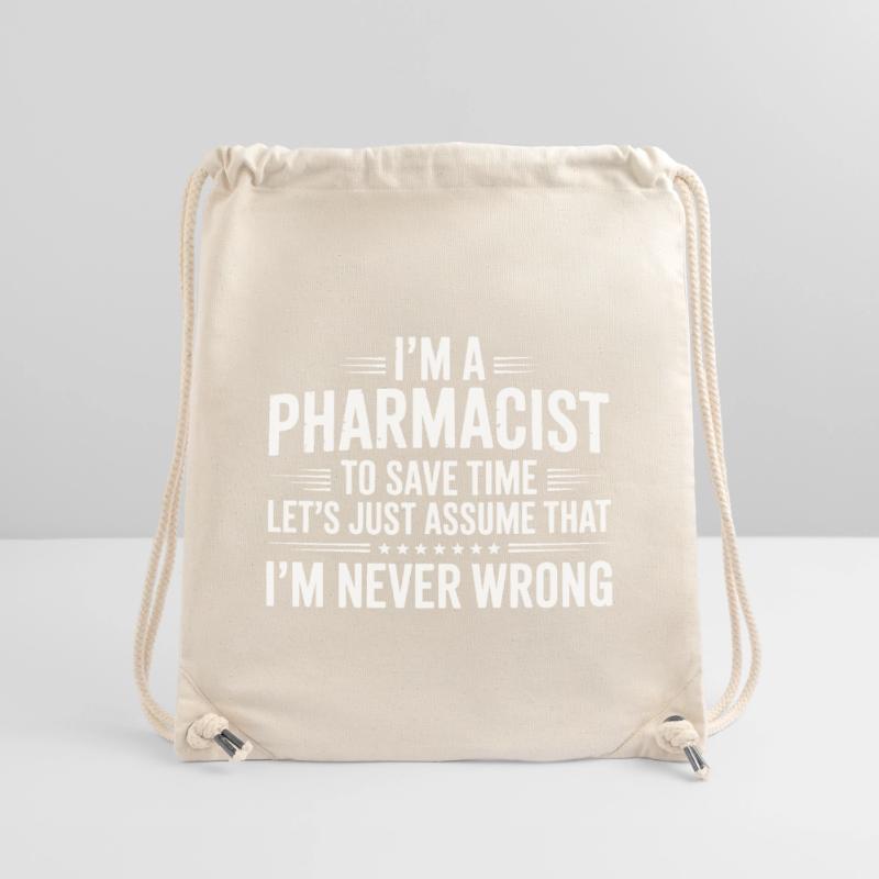 Pharmacist Attitude: Never Wrong Stanley/Stella recycelter Gym Bag